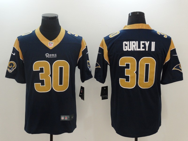 Men's Los Angeles Rams Todd Gurley II #30 Navy Jersey